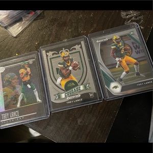 3 perfect condition trey lance Rookie cards